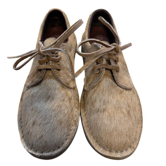 Uwezo Women's Tan Nuhu Hair On Oxfords Size 8.5 In Original Box - Picture 5 of 9